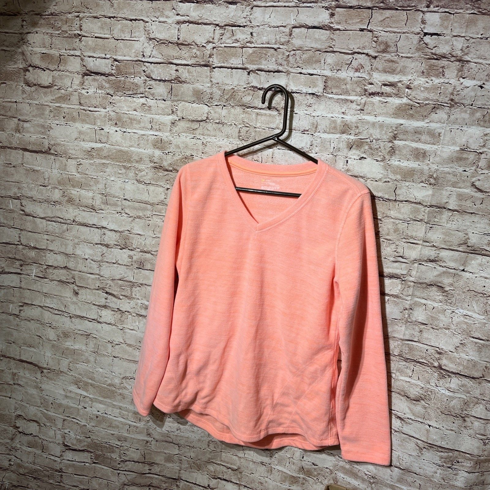 Womens Tek Gear Size Petite Large Pink Long Sleeve Sweatshirt